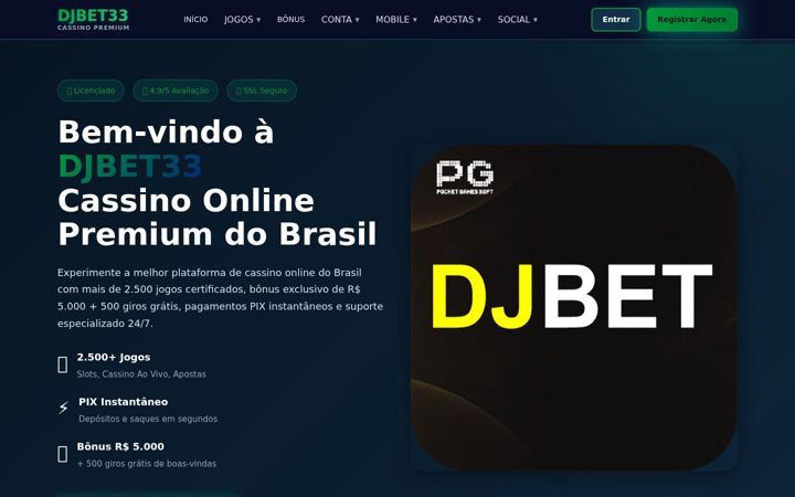 Screenshot of dj-bet33.com