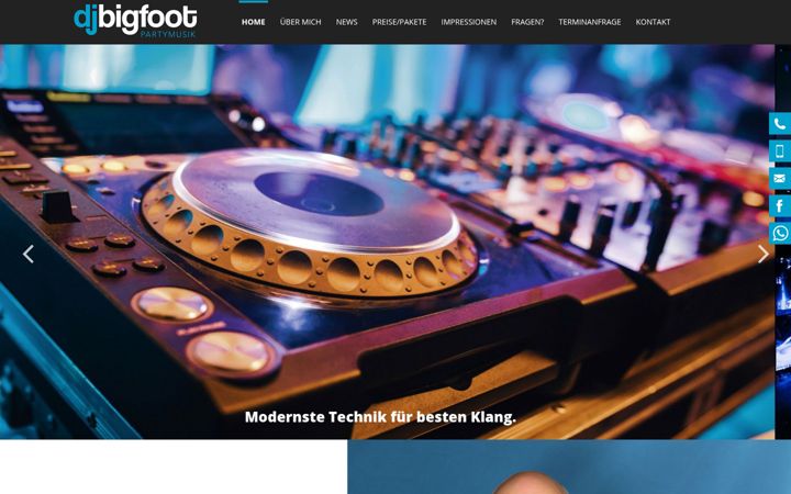 Screenshot of dj-bigfoot.de