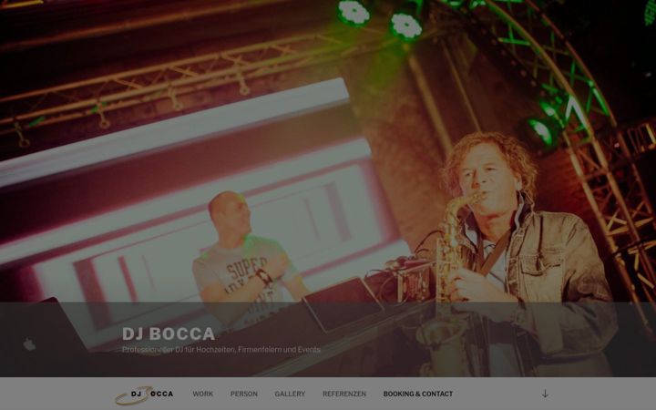 Screenshot of dj-bocca.de