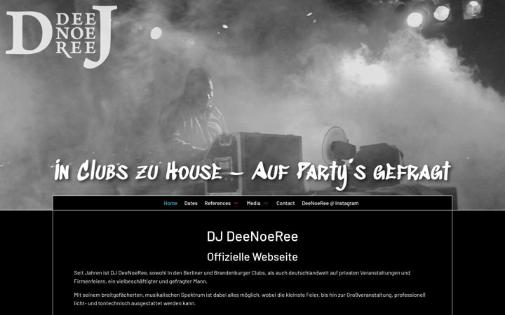 Screenshot of dj-deenoeree.de