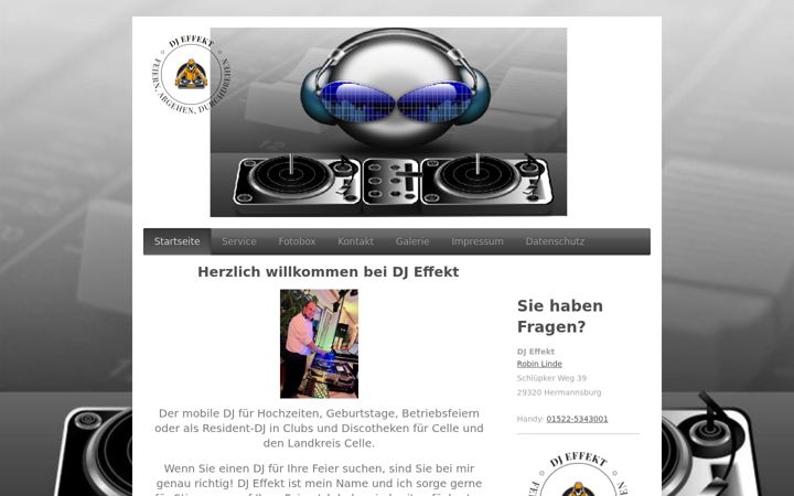Screenshot of dj-effekt.de