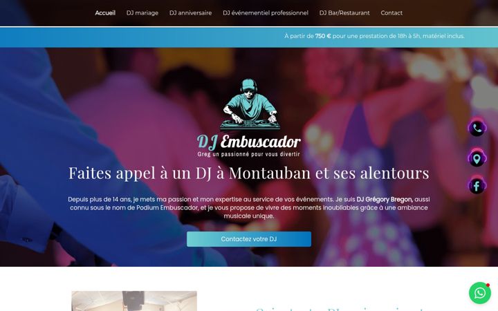 Posnetek zaslona dj-embuscador.fr