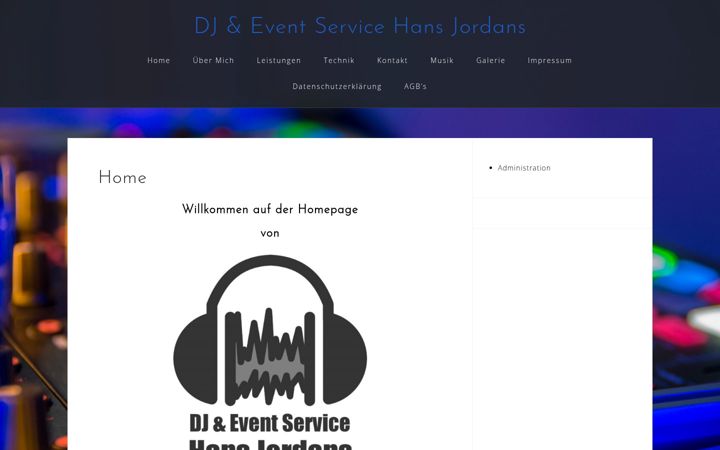 Screenshot of dj-eventservice-jordans.de