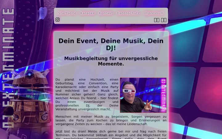 Screenshot of dj-exterminate.de
