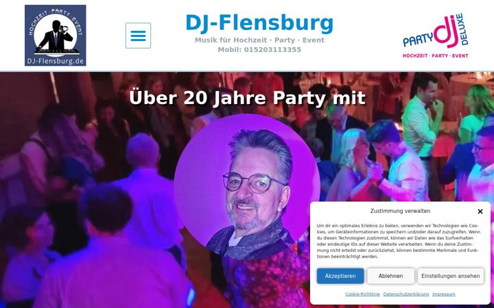 Screenshot of dj-flensburg.de