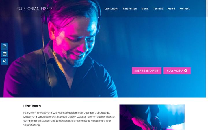 Screenshot of dj-florianeisele.de