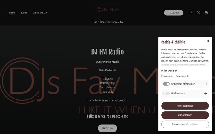 Captura de ecrã de dj-fm.net
