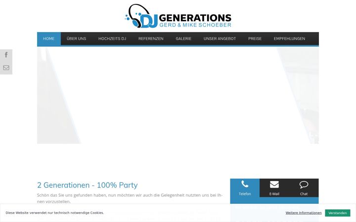 Screenshot of dj-generations.de