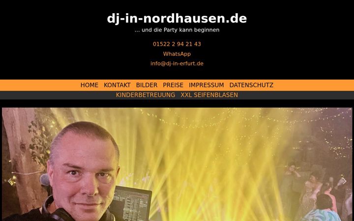 Screenshot of dj-in-nordhausen.de