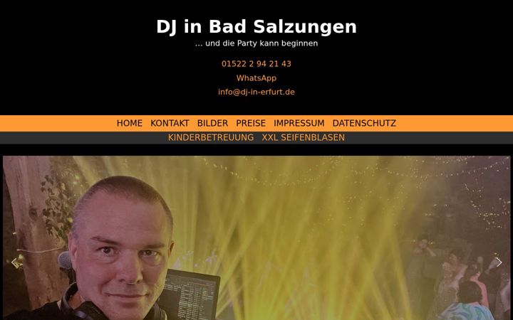 Screenshot of dj-in-salzungen.de