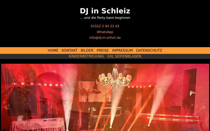 Screenshot of dj-in-schleiz.de