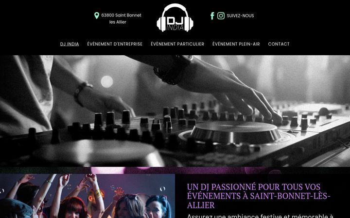 Posnetek zaslona dj-india.fr