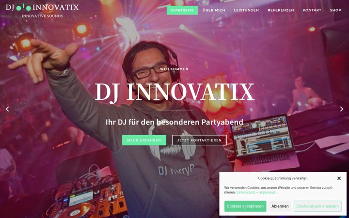 Screenshot of dj-innovatix.de