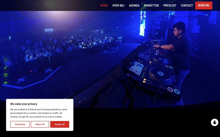 Snimka zaslona za dj-jagai.nl