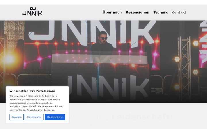 Screenshot of dj-jnnik.de