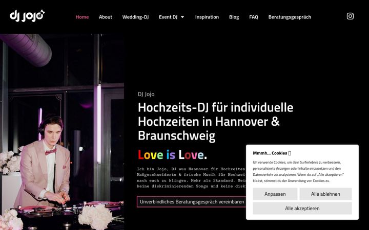 Screenshot of dj-jojo.de