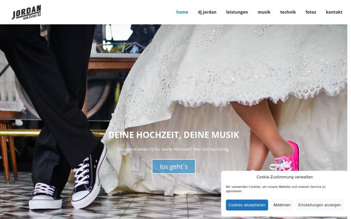 Screenshot of dj-jordan.de