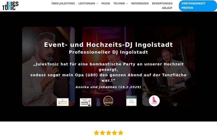 Screenshot of dj-julestonic.de