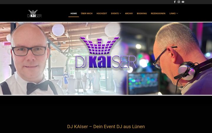 Екранна снимка на dj-kaiser.de