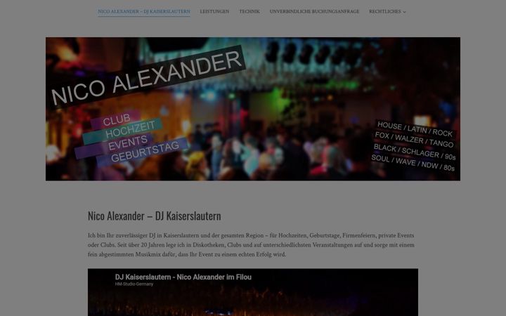Екранна снимка на dj-kaiserslautern.de