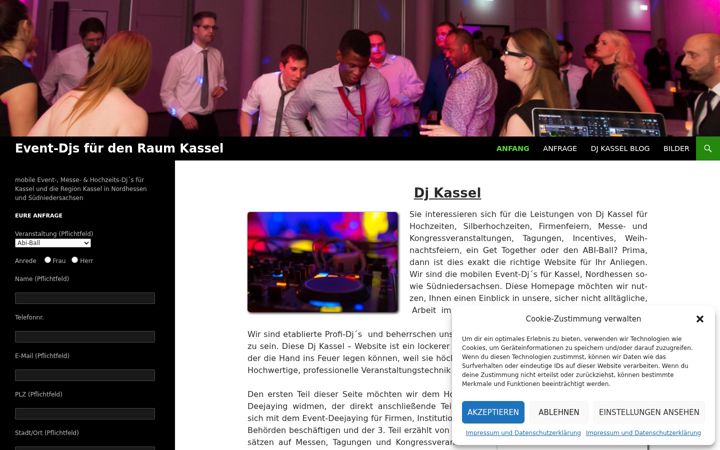 Screenshot of dj-kassel-discjockey.de