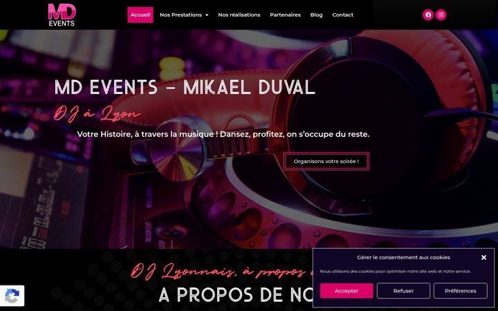 Screenshot of dj-mariage-lyon.eu