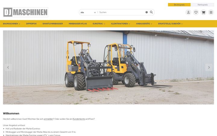 Screenshot of dj-maschinen.de