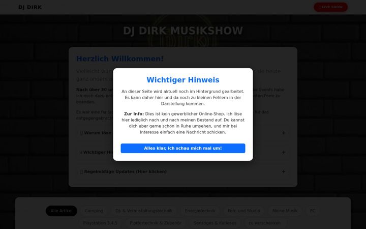 Screenshot of dj-melodie.de