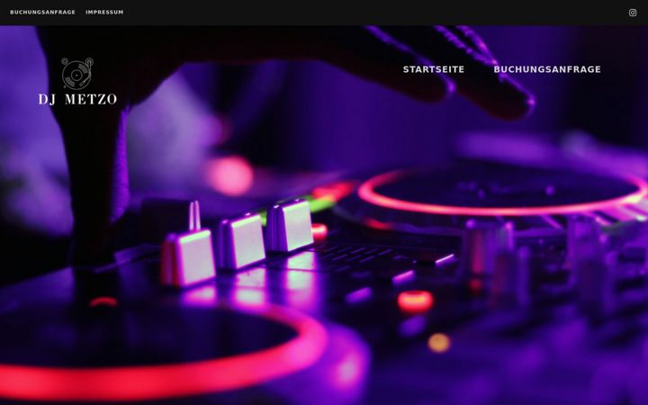 Screenshot of dj-metzo.de