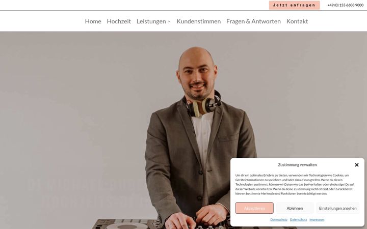 Screenshot of dj-michaeldudek.de
