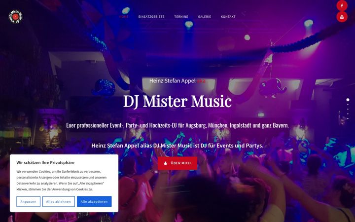 Screenshot of dj-mister-music.de