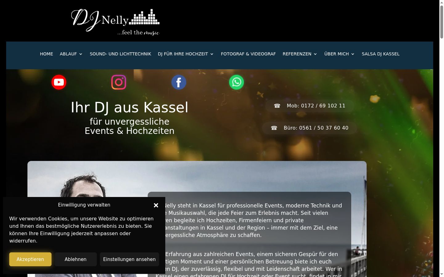 Screenshot tal-banner tal-kunsens muri qabel kwalunkwe interazzjoni