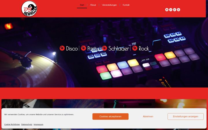 Screenshot of dj-newhiller.de