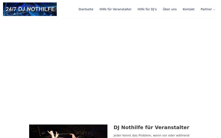 Screenshot of dj-nothilfe.de