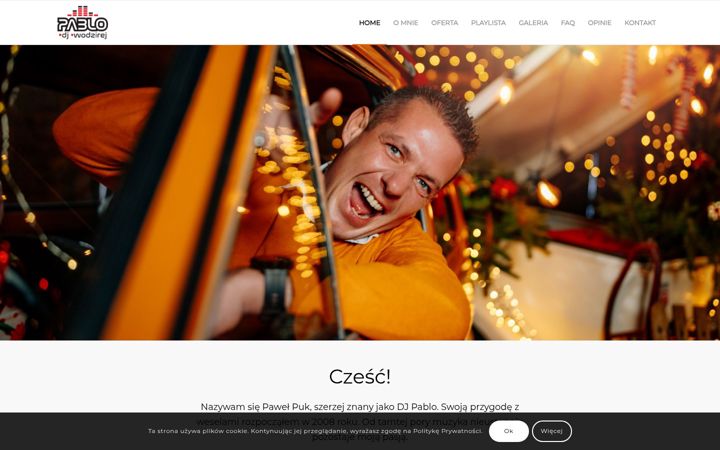 Screenshot of dj-pablo.pl