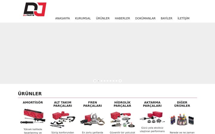 Screenshot of dj-parts.com.tr