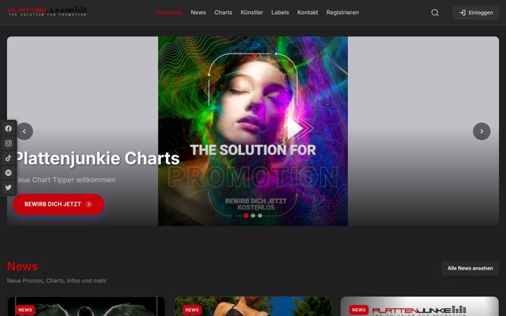 Screenshot of dj-promotion.de