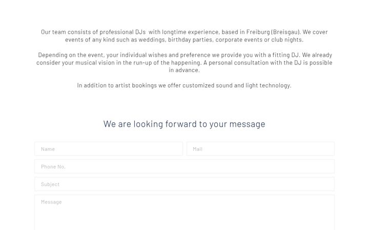 Screenshot of dj-service-freiburg.de