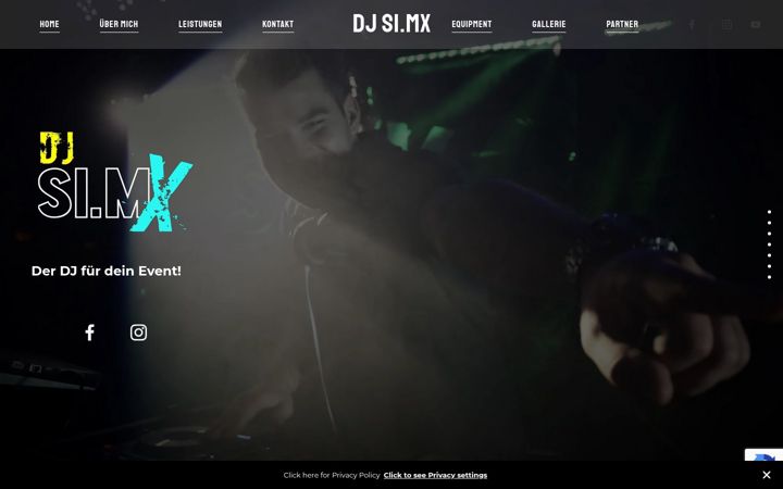 Screenshot of dj-simx.de