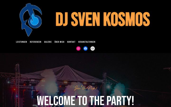 Screenshot of dj-sven-kosmos.de