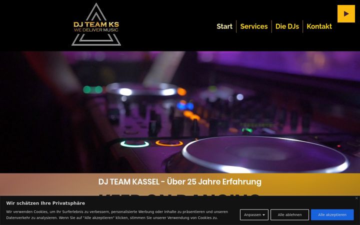 Screenshot of dj-team-ks.de