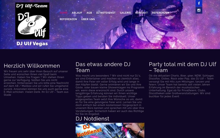 Screenshot of dj-ulf.com