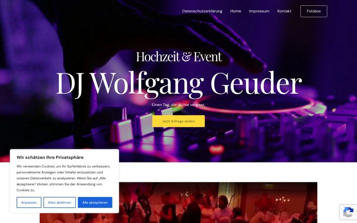 Screenshot of dj-wolfganggeuder.de