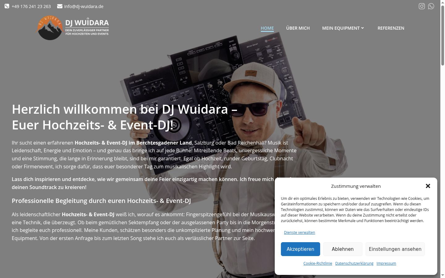 Screenshot tal-banner tal-kunsens muri qabel kwalunkwe interazzjoni