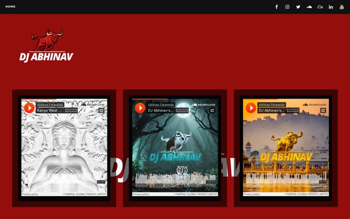 Screenshot of djabhinav.com