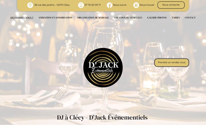 Kuvakaappaus sivustosta djackevenementiels.fr