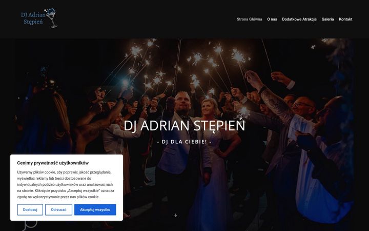Screenshot of djadrianstepien.pl