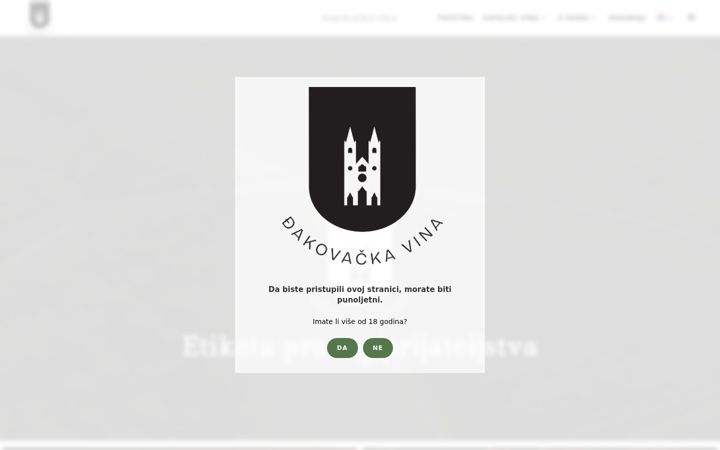 Screenshot of djakovacka-vina.hr