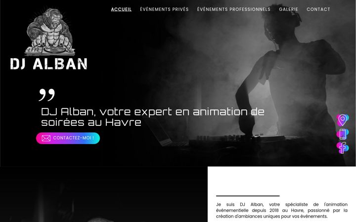 Kuvakaappaus sivustosta djalban76.fr