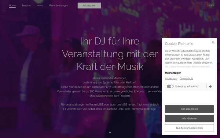 Screenshot of djalfi.de